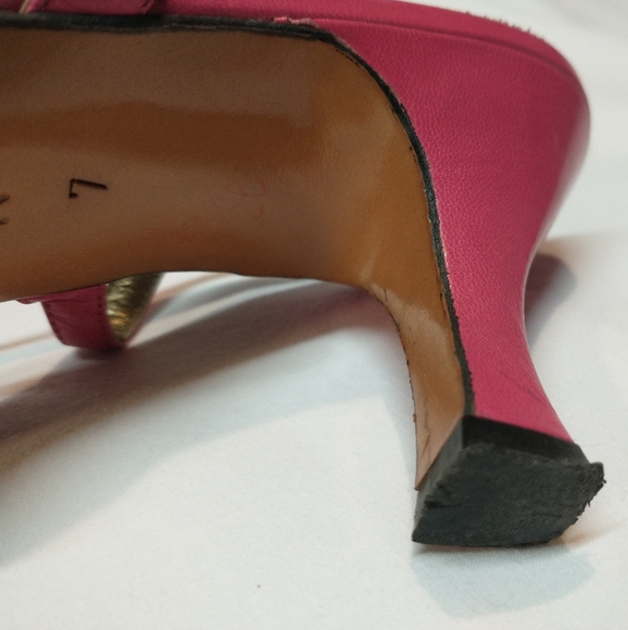 Vintage Yves Saint Laurent YSL slingback heels size 7 - Picture 14 of 16